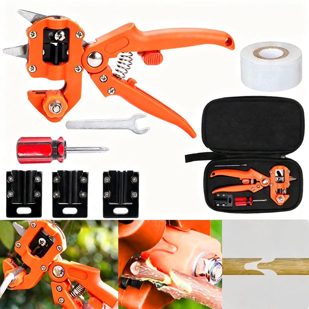 Pfropfen Werkzeug Kit, Gartenarbeit Pfropfwerkzeug, Garden Graft Tool, 2-In-1-Pfropfwerkzeug mit Wir