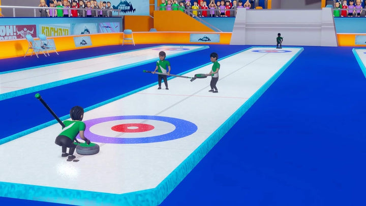 Winter Sports Games - Skispringen, Alpin, Bobfahren, Rennrodeln, Curling, Slamom für Switch