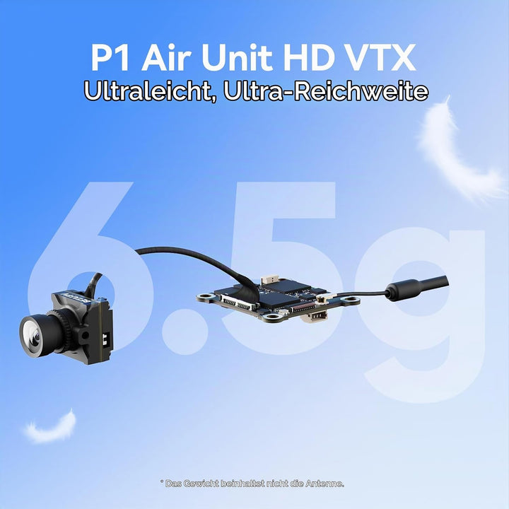 BETAFPV P1 Air Unit HD VTX with 1080P/60FPS, 60ms Low Latency, 5KM Max Range, 1/2.9&