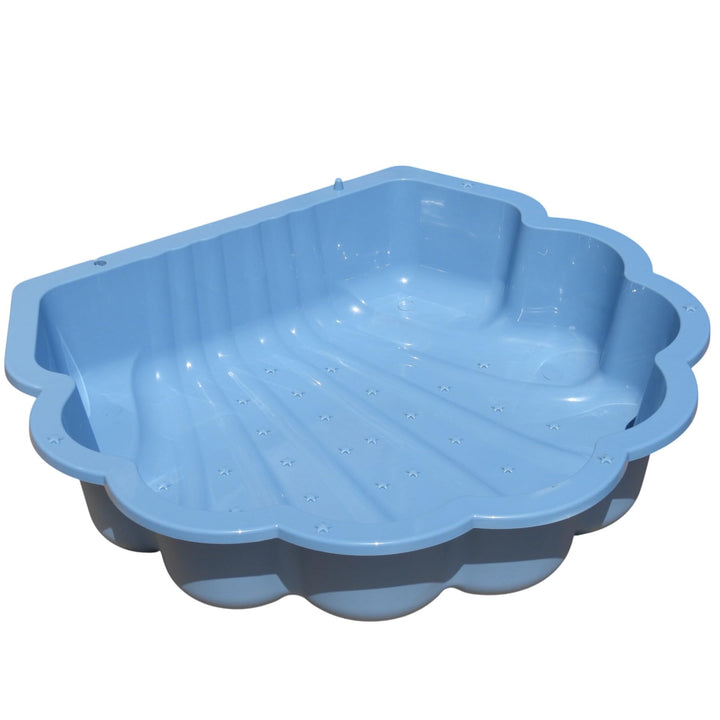 TikTakToo Sand & und Wassermuschel I Sandkasten ohne Abdeckung (1-teilig) (Pastell blau Sterne), Pas