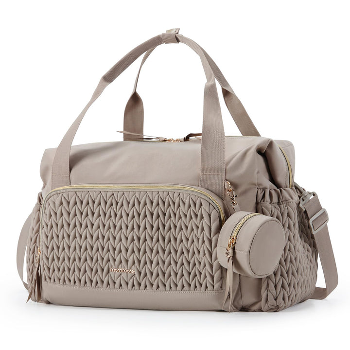mommore Wickeltasche, geräumige Reise-Wickeltasche, Kliniktasche für die Geburt, Babytasche mit Schn