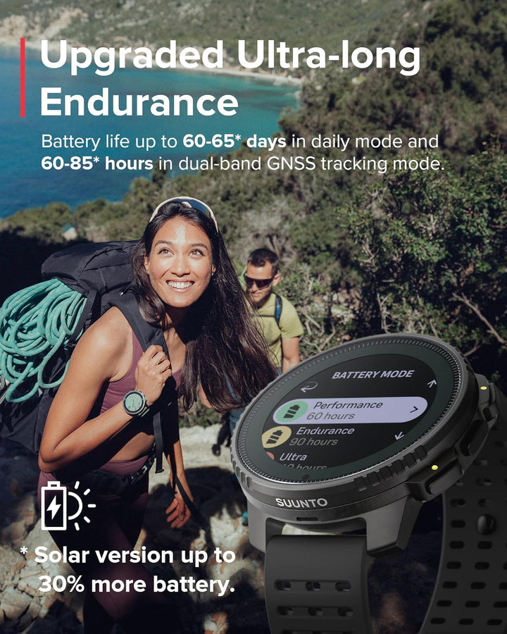 SUUNTO Vertical Abenteuer Uhr - GPS Smartwatch, Zweifrequenz GPS Navigation, Kostenlose Offline-Kart