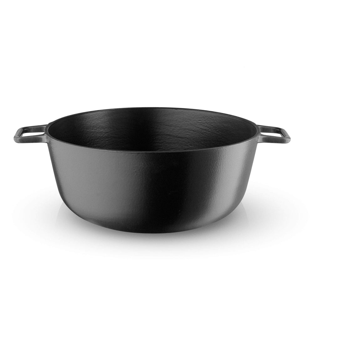 EVA SOLO Patelnia 28cm z Induction Heat Control, Gusseisen, Black, 28 cm