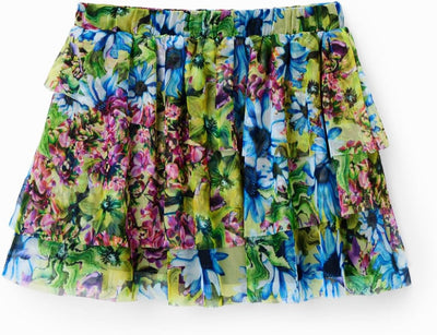 Desigual Mädchen Skirt 6 Jahre Grün, 6 Jahre Grün