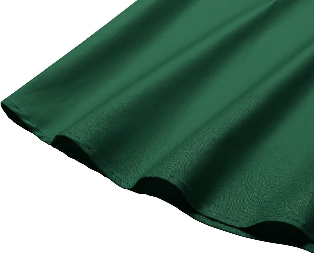Bbonlinedress 1950er Vintage Retro Cocktailkleid Rockabilly V-Ausschnitt Faltenrock XS 01-dark Green