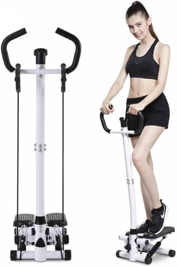 Stepper mit Griff und LCD-Monitor, Twist Stepper für Aerobic und Fitness, Höhenverstellbar Stepper f