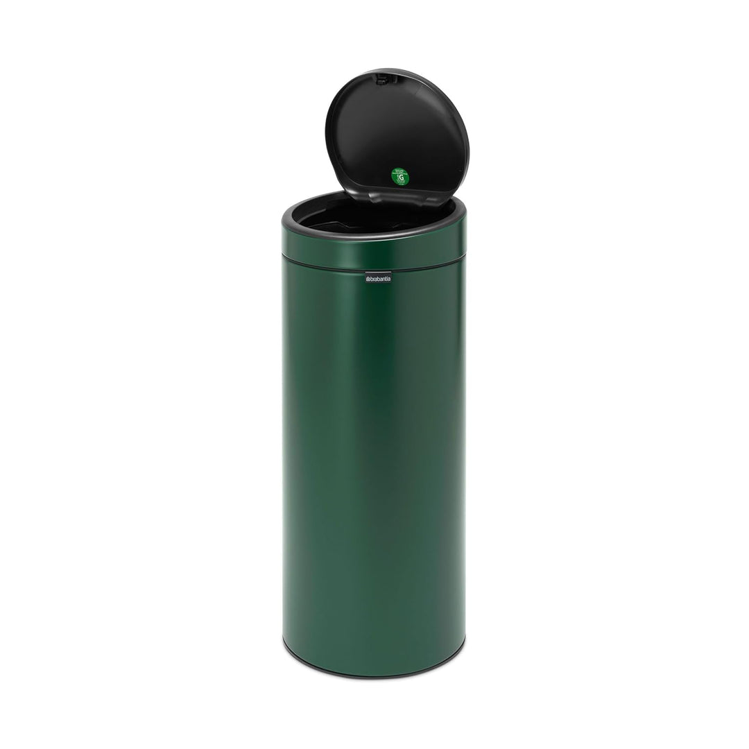 Brabantia Mülleimer, Stahl, Pine Green, 30L Pine Green 30 Liter, Pine Green 30 Liter