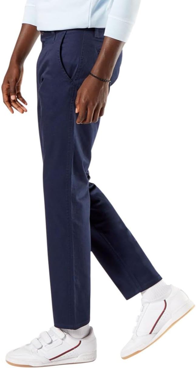 Dockers Herren Alpha Original Khaki Slim Hose 40W / 34L Blue (Stretch/Pembroke), 40W / 34L Blue (Str