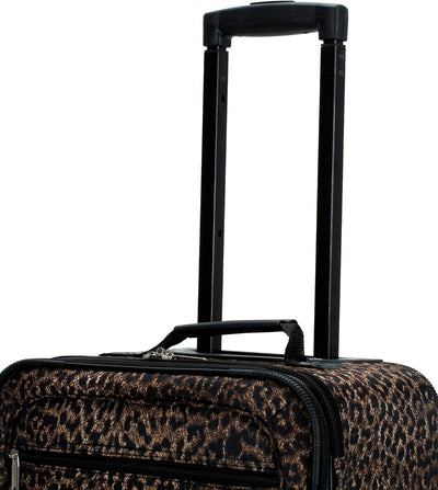 Rockland Vara Softside Gepäckset 3-teilig, Leopard, 3-Piece Set (20/22/28), Vara Softside Gepäckset