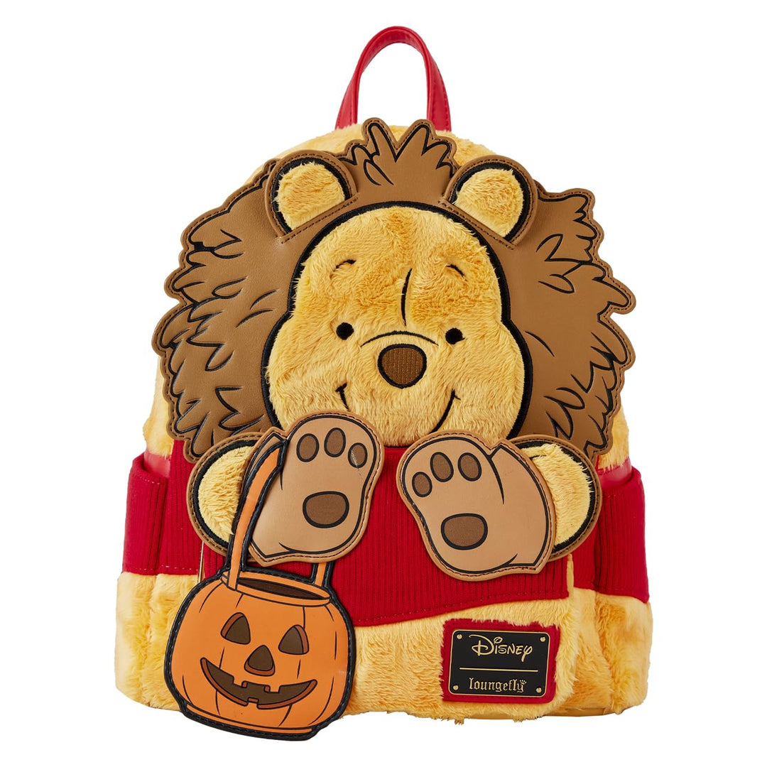 Loungefly Winnie Puuh Halloween Kostüm Plüsch Cosplay Mini Rucksack, Braun, Einheitsgrösse