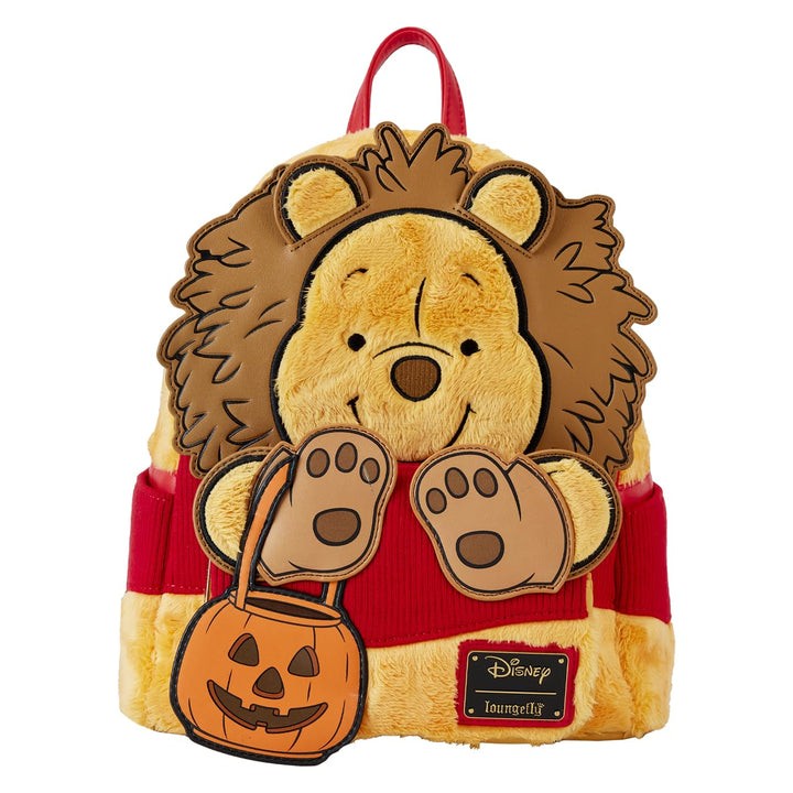 Loungefly Winnie Puuh Halloween Kostüm Plüsch Cosplay Mini Rucksack, Braun, Einheitsgrösse