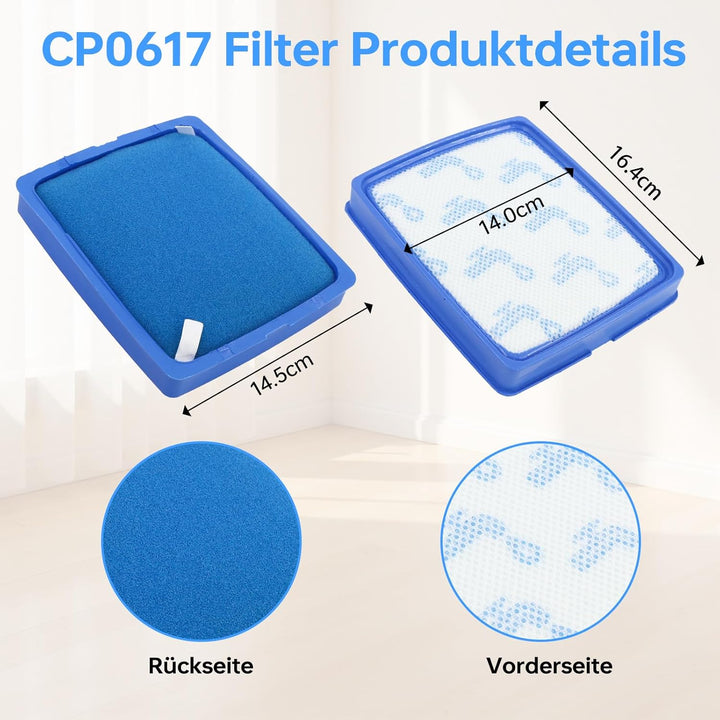 Ersatzfilter Set für Philips 7000 Series Beutelloser Staubsauger PowerPro Expert FC9729/09, FC9741/0