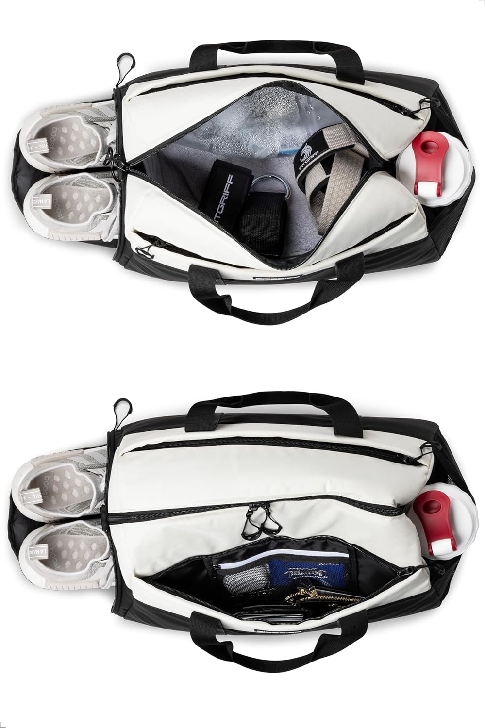 Fitgriff® Sporttasche & Reisetasche V2 für Damen und Herren - mit Schuhfach & Nassfach - Tasche für