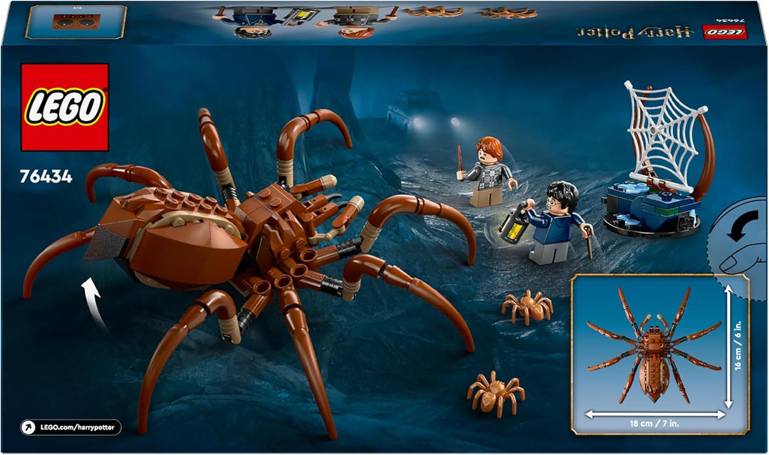 LEGO Harry Potter Aragog im Verbotenen Wald, Fantasy-Spielset mit Spinnen-Figur, Fabelwesen, 2 Minif