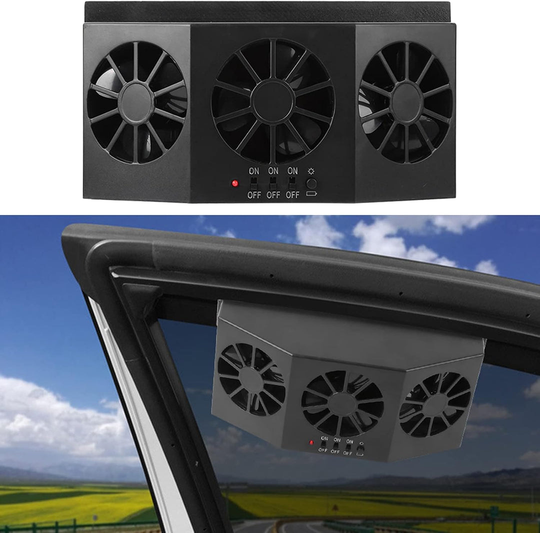 Auto Fanr Powered Heat Window Vent Auto Pet Cooling Fan Ac16 Car Window Fan Schwarz Abs Portabler Po