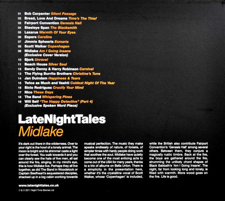 Late Night Tales, Audio-CD