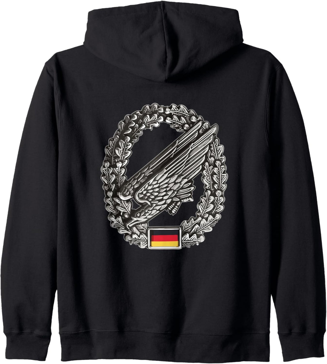 Fallschirmjäger mit Barett Abzeichen Kapuzenjacke