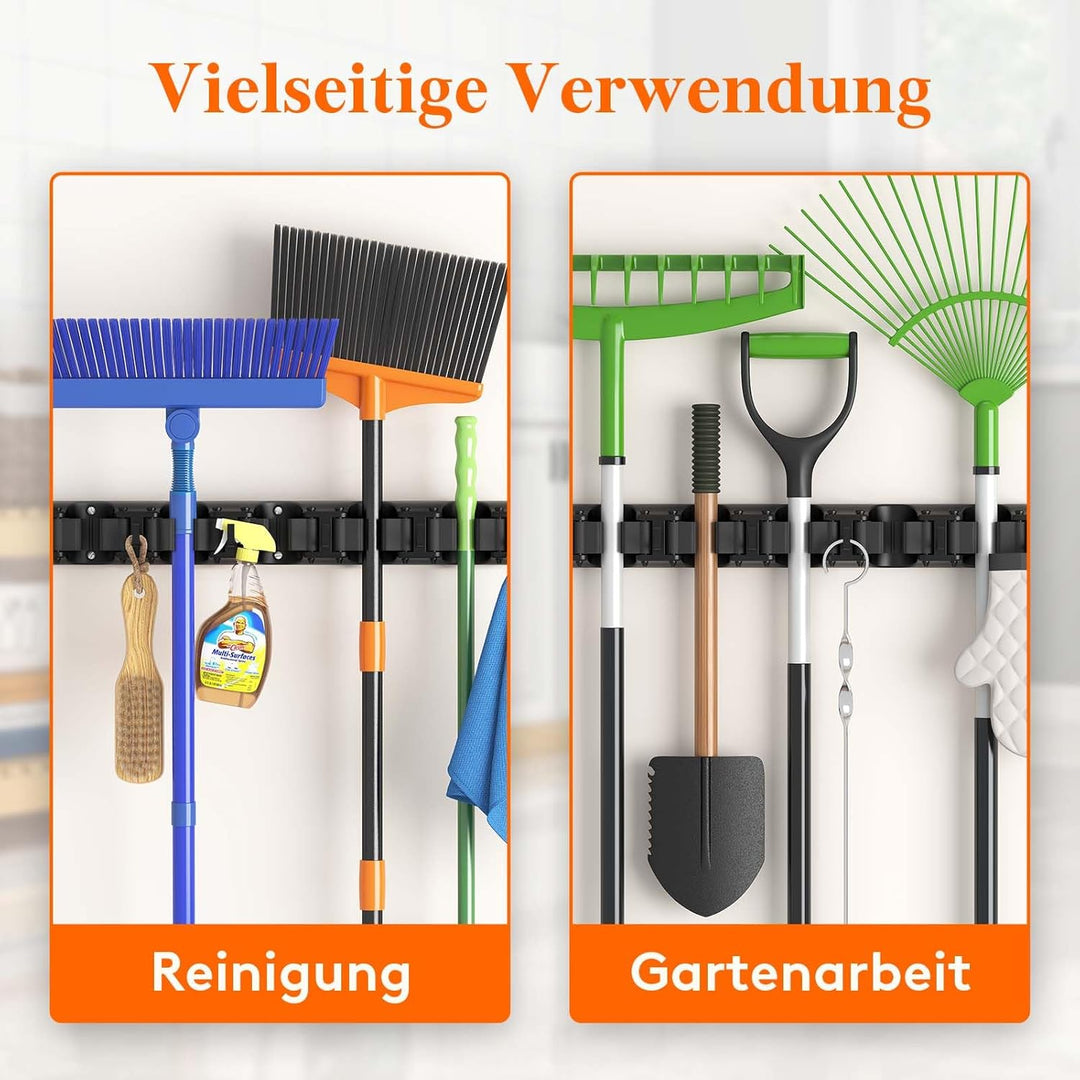 Lifewit Besenhalterung, Anti-Rutsch-Besenaufhänger für die Küche, strapazierfähiger Organizer für Re