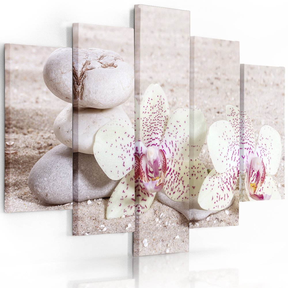 Feeby Frames, Leinwandbild, Bilder, Wand Bild - 5 Teile - Wandbilder, Kunstdruck, 250x120 cm, Typ A,