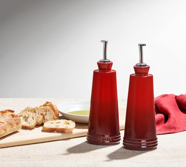 Set aceitera y vinagrera en gres Le Creuset Kirsche, Kirsche