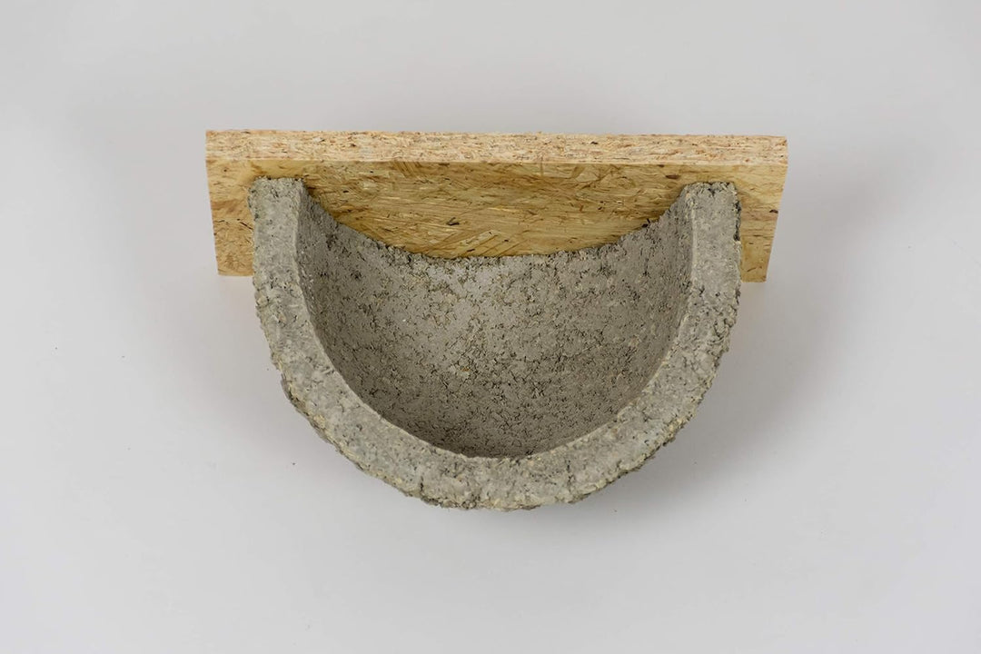 Stumfall Schwalbennest, Nistkasten, Rauchschwalbennest, Nisthilfe, Grau, Holzbeton, Naturgetreu, Sch