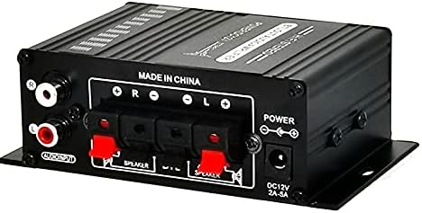12V 400W Aluminium HiFi Audio Verstärker Auto Stereo Mini Power Amplifier, Stereo-Audioverstärker fü