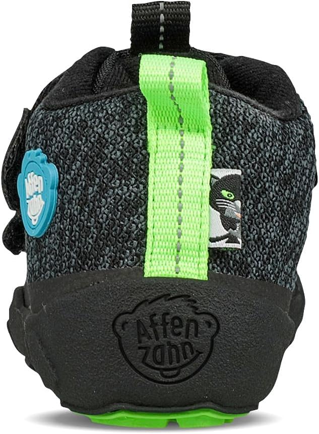Affenzahn Übergangsschuh Knit Happy wasserdicht atmungsaktiv vegan mit Kaltfutter, Klettverschlüssen