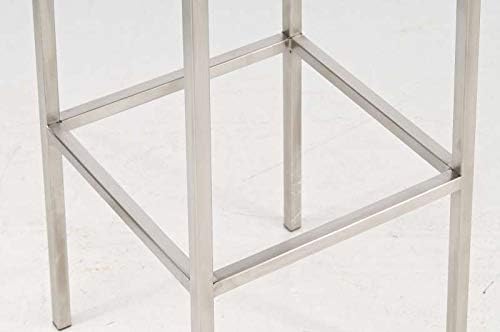 CLP Barhocker Montreal I Gepolsterter Barstuhl mit Kunstlederbezug I Tresenhocker mit Metallgestell,