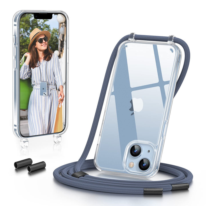 GOODVISH Handykette Kompatibel mit iPhone 14 Hülle, iPhone 13 Hülle, Necklace Hülle mit Band Handyhü