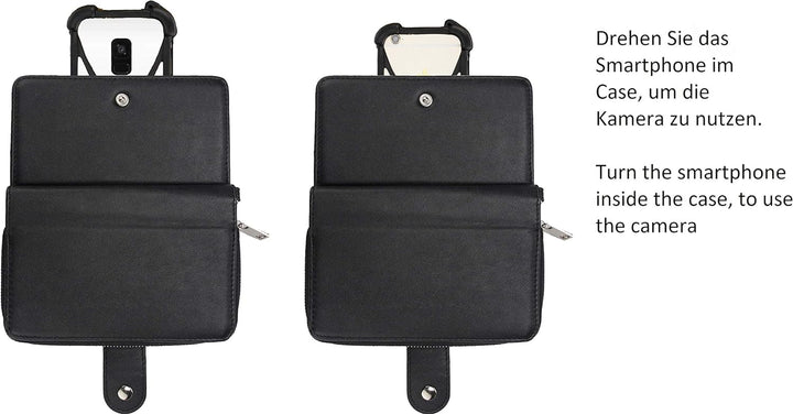 K-S-Trade Für Fairphone 4 Hülle 2in1 Handyhülle Schutzhülle Für Fairphone 4 &amp; Portemonnee Cover Hand