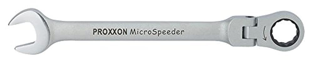 PROXXON 23061 MicroSpeeder Ringmaul Ratschenschlüssel mit selbsthemmendem Gelenk Schlüsselweite 24mm