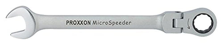 PROXXON 23061 MicroSpeeder Ringmaul Ratschenschlüssel mit selbsthemmendem Gelenk Schlüsselweite 24mm
