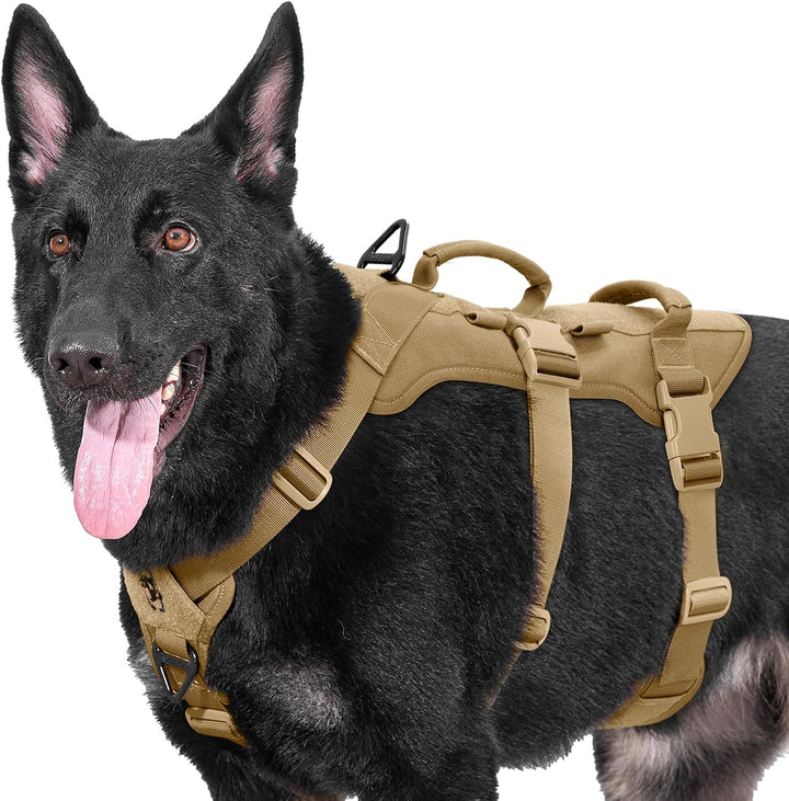 OneTigris Hundegeschirr, T-Bone Taktisches Geschirr mit 2 Griff Ausbruchsicher Einstellbar Brustgesc