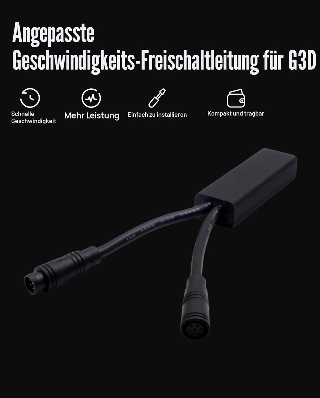 Benutzerdefiniertes 45 km/h Lastloses Geschwindigkeitsfreigabekabel für kompatibel mit Segway Ninebo