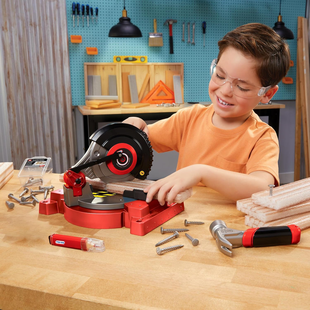 little tikes Creative Construction Power Cuts Set - Enthält 6 Zubehörteile, Rollenspiel-Bauset, Geei
