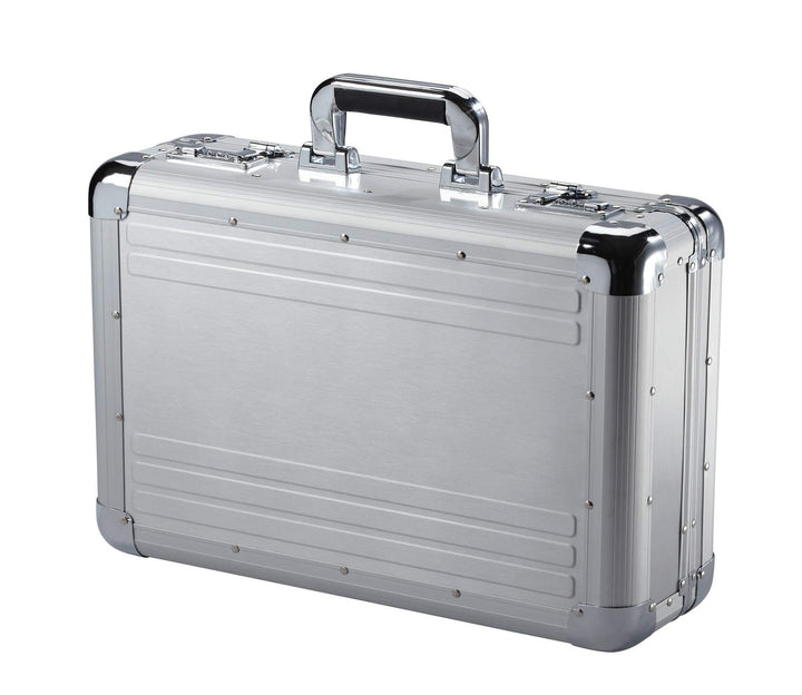 Alu Attache Case Dokumenten Aluminium Laptop Aktenkoffer 45 cm Silber Bowatex