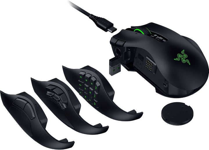 Razer Naga V3 Pro - Kabellose MMO-Gaming-Maus mit austauschbaren Seitenteilen (HyperScroll Tilt Whee