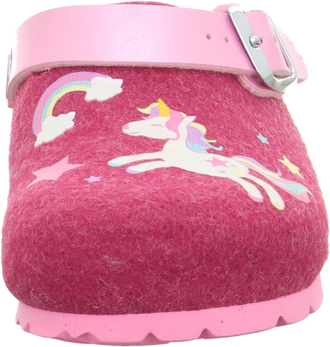 Superfit Mädchen Fussbettpantoffel Hausschuh 34 EU Pink 5510, 34 EU Pink 5510