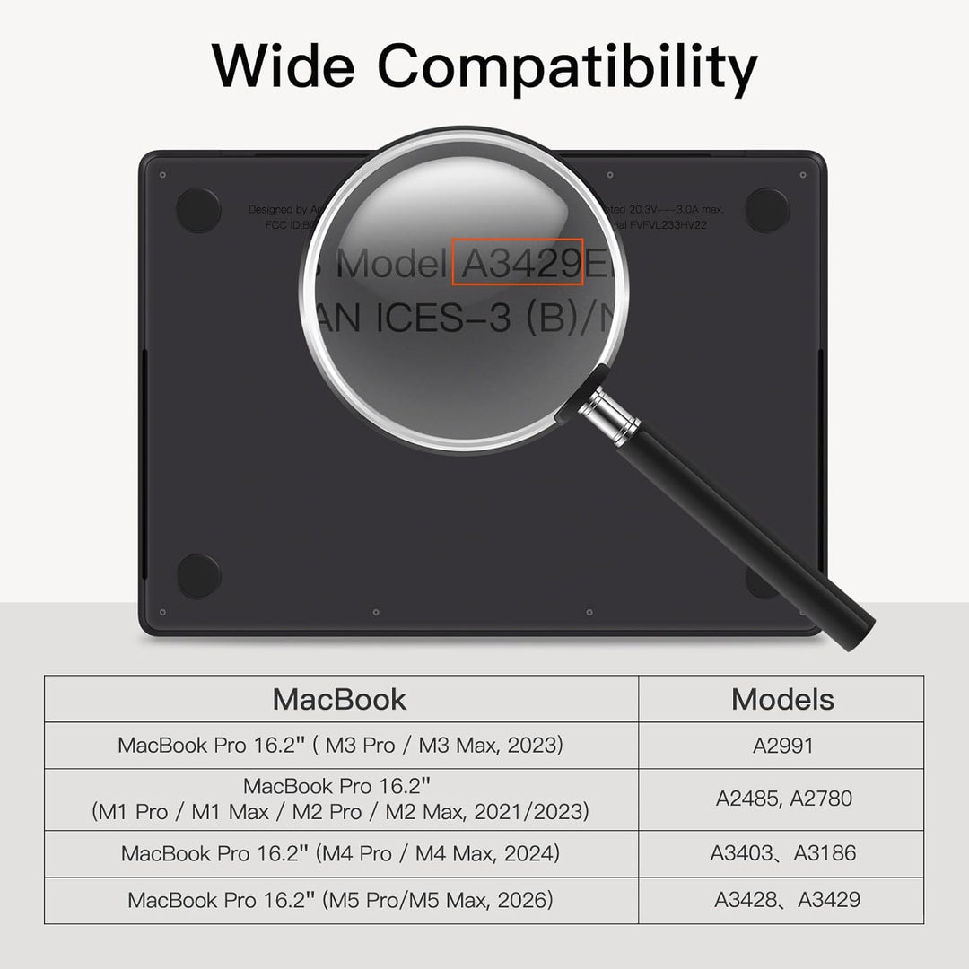 JETech Schutzfolie für MacBook Pro 16 Zoll (M1-M5, 2021-2026), Blendfreiem Displayschutz Matt, Anti