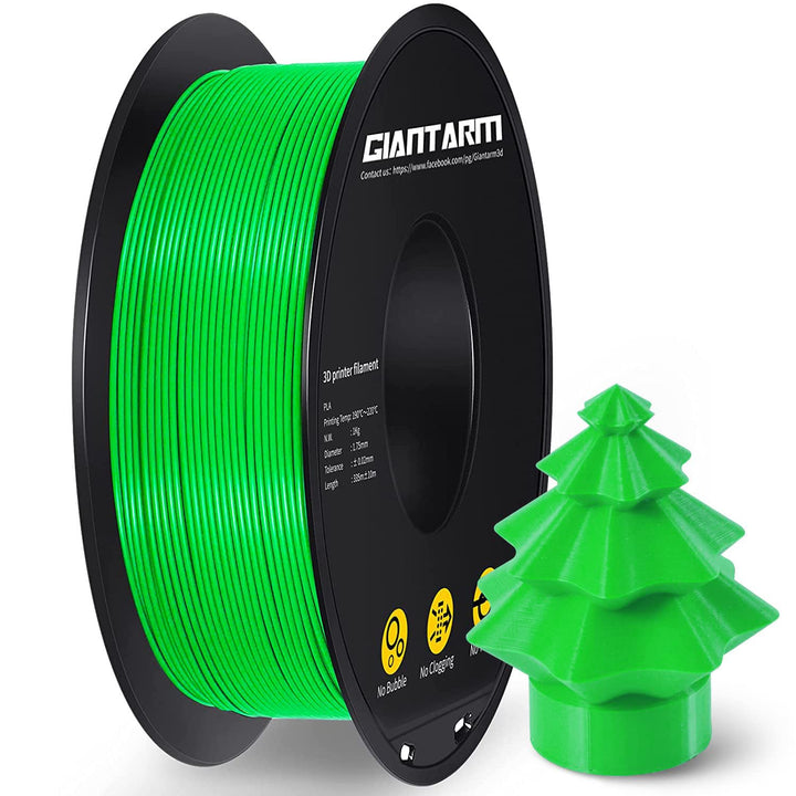 PLA Filament 1.75mm,GIANTARM 3D Drucker Filament PLA Grün 1kg Spool C-Grüner, C-Grüner