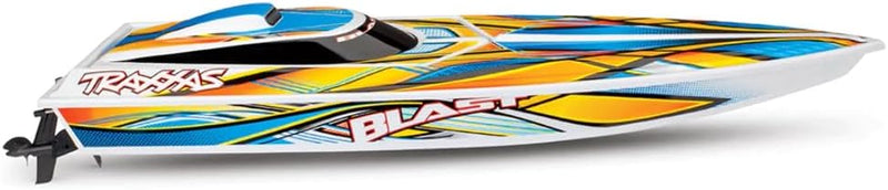 Traxxas RC Blast Speed Boot + Akku, 12V-Lader weiss/orange