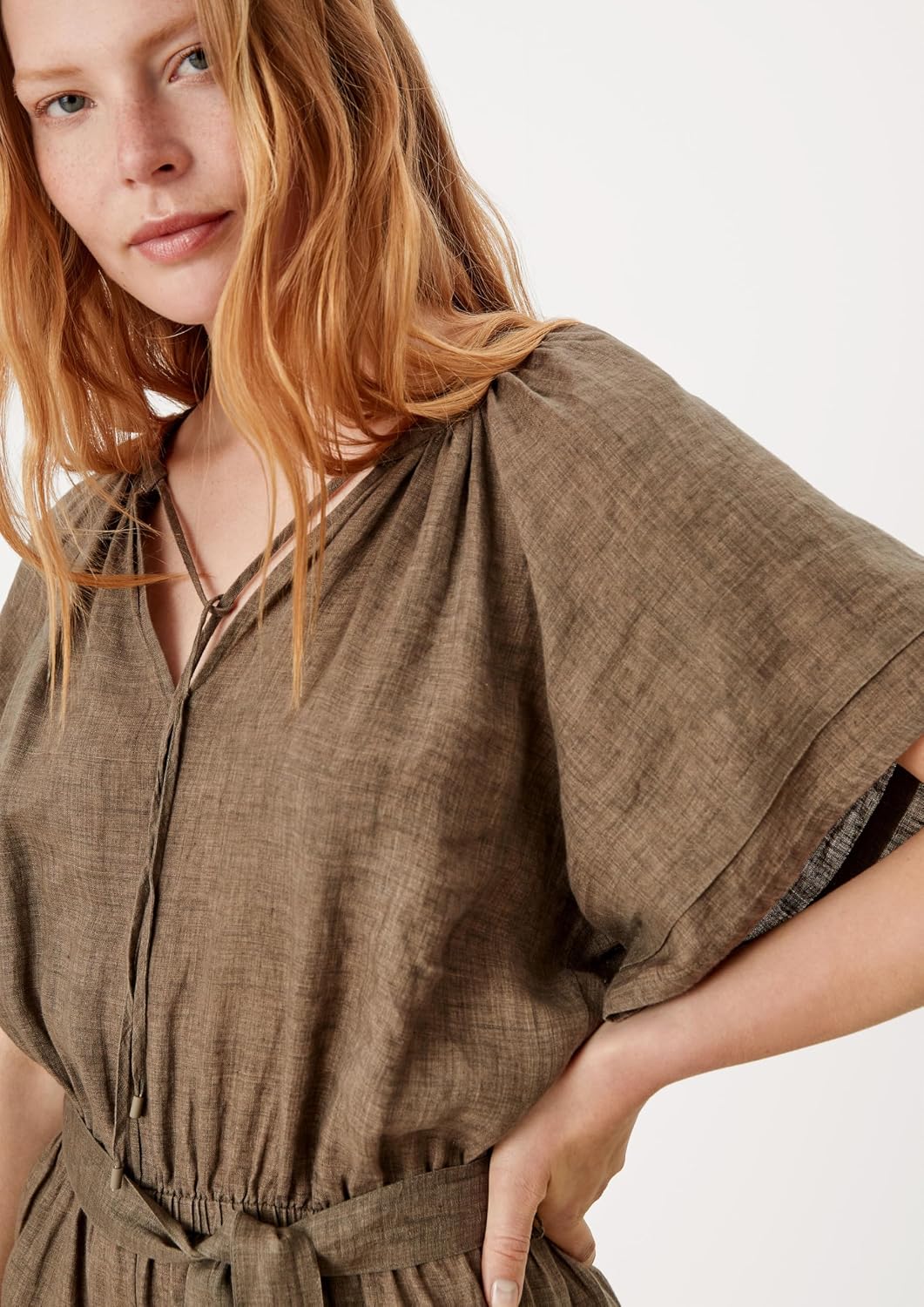 s.Oliver Jumpsuit aus Leinen 38 salbeigrün, 38 salbeigrün