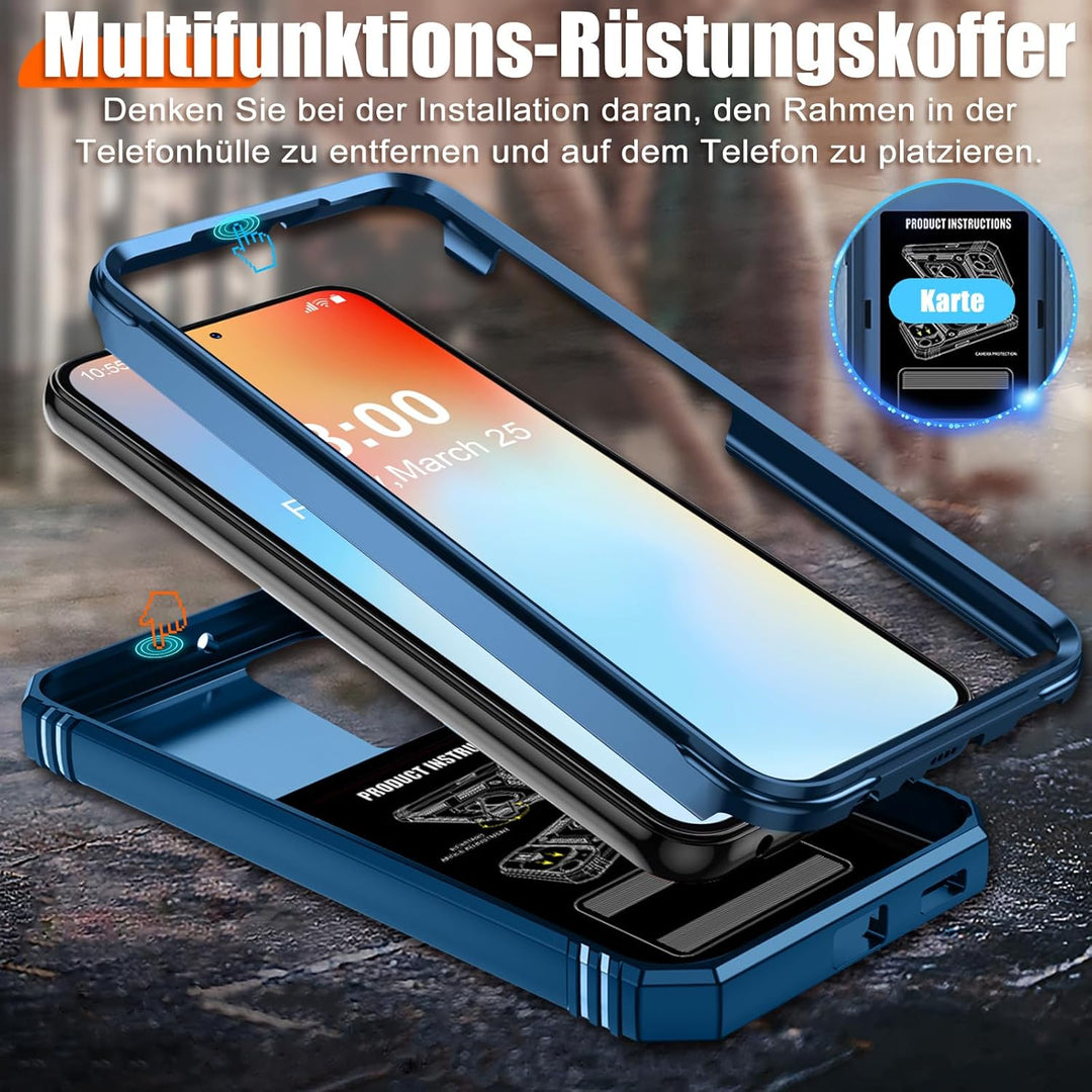 Giyer Handyhülle für Samsung Galaxy S20 FE Hülle mit Schutzfolie, Galaxy S20 FE 4G/5G Schutzhülle mi