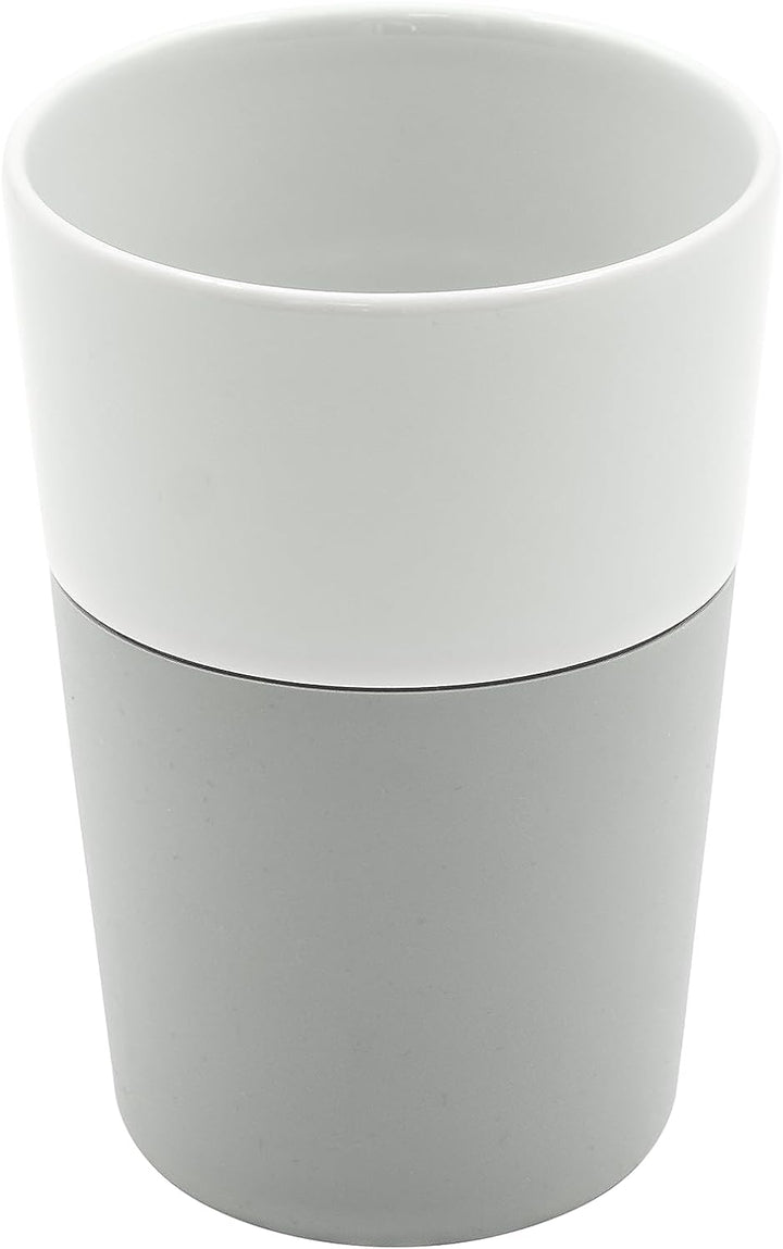 EVA SOLO | 2 Cafe-latte-Becher Marble grey | Gut zu halten durch Silikonbeschichtung | Marble grey 1