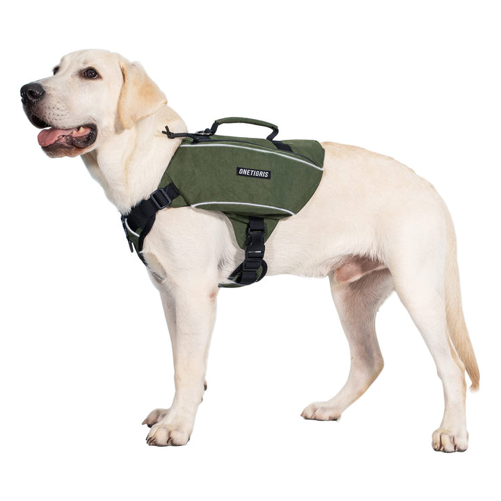 OneTigris CAMELUS Hunderucksack Reissen Camping Wandern Hundebackpack für M/L Grösse Hunde (M, Range