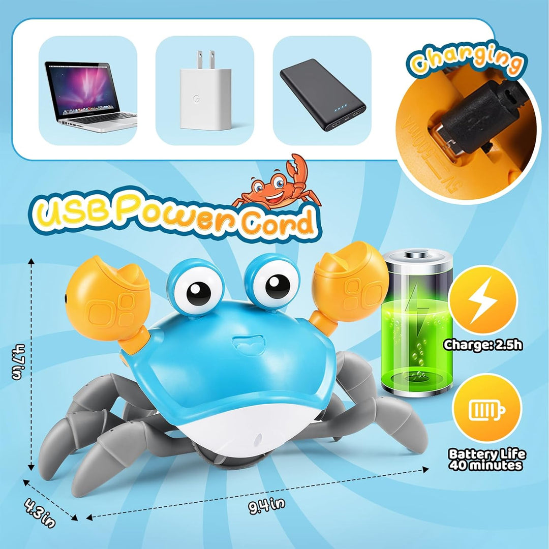 Adeokay Kinderspielzeug ab 1 2 3 Jahr, Krabbe Baby Spielzeug ab 6 7 8 9 10 Monate Tummy Time Toys Cr