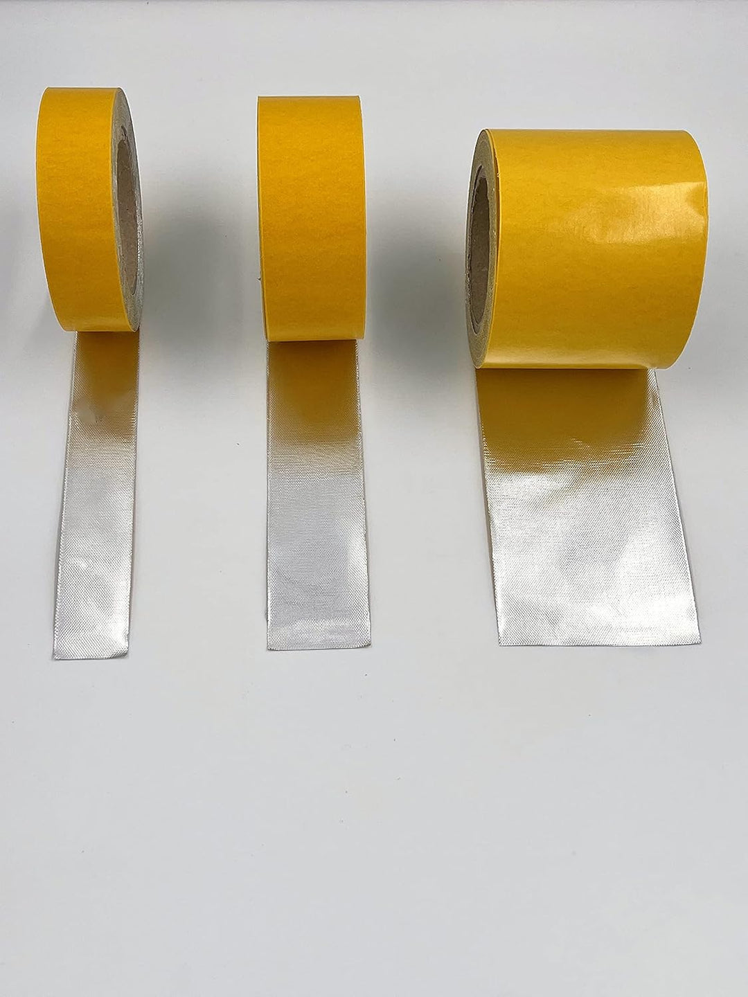 Selbstklebendes Hitzeschutz Tape/Hitzeschutzband - aluminiumbeschichtet - bis 500°C (10cm x 5m), 10c