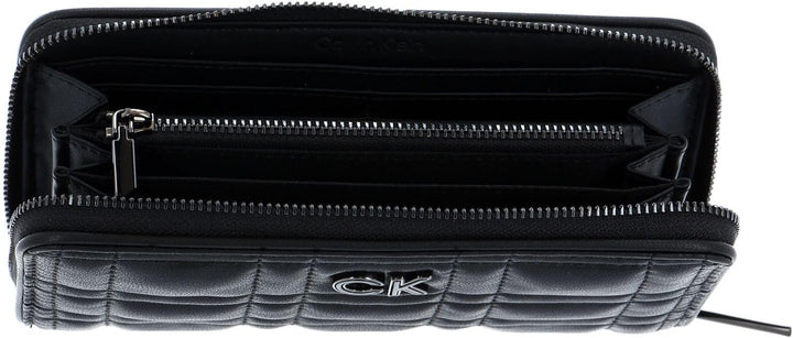 Calvin Klein Re-Lock Quilt Zip Around Wallet L CK Black, L Ck Black