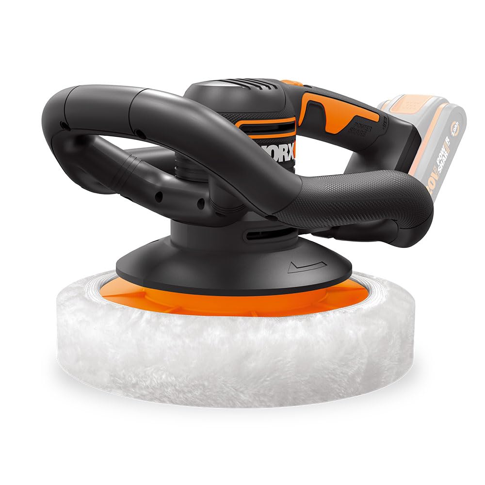 WORX Akku-Poliermaschine 20V WX856.9 – Elektrische Poliermaschine zum Polieren im Innen- und Aussenb