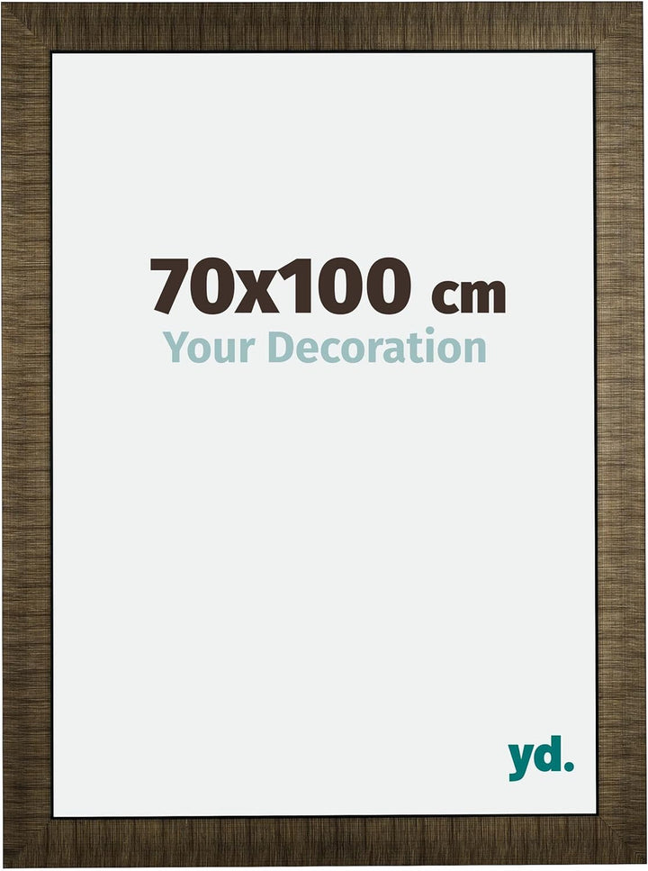 yd. Your Decoration - Bilderrahmen 70x100 cm - Bilderrahmen aus Holz mit Acrylglas - Antireflex - Au
